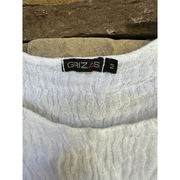 Grizas Crinkle Tank-100% Linen-Size Medium - Picture 4 of 6